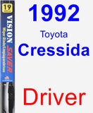 Driver Wiper Blade for 1992 Toyota Cressida - Vision Saver