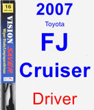Driver Wiper Blade for 2007 Toyota FJ Cruiser - Vision Saver