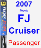 Passenger Wiper Blade for 2007 Toyota FJ Cruiser - Vision Saver