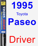 Driver Wiper Blade for 1995 Toyota Paseo - Vision Saver