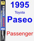 Passenger Wiper Blade for 1995 Toyota Paseo - Vision Saver
