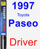 Driver Wiper Blade for 1997 Toyota Paseo - Vision Saver