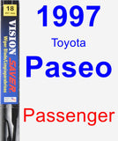 Passenger Wiper Blade for 1997 Toyota Paseo - Vision Saver
