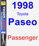 Passenger Wiper Blade for 1998 Toyota Paseo - Vision Saver