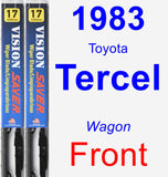 Front Wiper Blade Pack for 1983 Toyota Tercel - Vision Saver