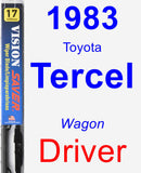Driver Wiper Blade for 1983 Toyota Tercel - Vision Saver