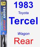 Rear Wiper Blade for 1983 Toyota Tercel - Vision Saver