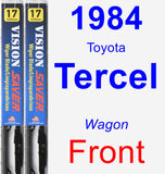 Front Wiper Blade Pack for 1984 Toyota Tercel - Vision Saver
