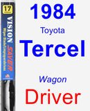 Driver Wiper Blade for 1984 Toyota Tercel - Vision Saver