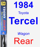 Rear Wiper Blade for 1984 Toyota Tercel - Vision Saver