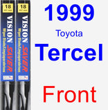 Front Wiper Blade Pack for 1999 Toyota Tercel - Vision Saver