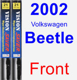 Front Wiper Blade Pack for 2002 Volkswagen Beetle - Vision Saver