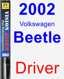 Driver Wiper Blade for 2002 Volkswagen Beetle - Vision Saver