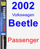 Passenger Wiper Blade for 2002 Volkswagen Beetle - Vision Saver