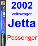 Passenger Wiper Blade for 2002 Volkswagen Jetta - Vision Saver