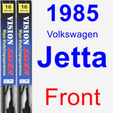Front Wiper Blade Pack for 1985 Volkswagen Jetta - Vision Saver