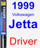 Driver Wiper Blade for 1999 Volkswagen Jetta - Vision Saver