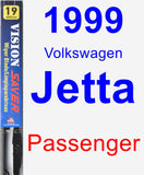 Passenger Wiper Blade for 1999 Volkswagen Jetta - Vision Saver