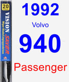 Passenger Wiper Blade for 1992 Volvo 940 - Vision Saver