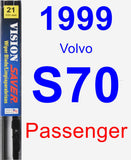 Passenger Wiper Blade for 1999 Volvo S70 - Vision Saver