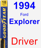 Driver Wiper Blade for 1994 Ford Explorer - Premium