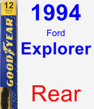Rear Wiper Blade for 1994 Ford Explorer - Premium