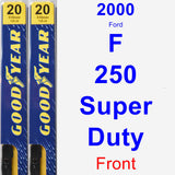 Front Wiper Blade Pack for 2000 Ford F-250 Super Duty - Premium