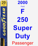 Passenger Wiper Blade for 2000 Ford F-250 Super Duty - Premium