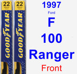 Front Wiper Blade Pack for 1997 Ford F-100 Ranger - Premium