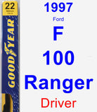 Driver Wiper Blade for 1997 Ford F-100 Ranger - Premium