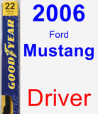 Driver Wiper Blade for 2006 Ford Mustang - Premium