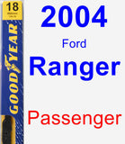 Passenger Wiper Blade for 2004 Ford Ranger - Premium