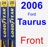 Front Wiper Blade Pack for 2006 Ford Taurus - Premium