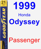 Passenger Wiper Blade for 1999 Honda Odyssey - Premium