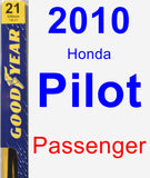 Passenger Wiper Blade for 2010 Honda Pilot - Premium