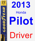 Driver Wiper Blade for 2013 Honda Pilot - Premium