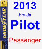 Passenger Wiper Blade for 2013 Honda Pilot - Premium