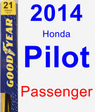 Passenger Wiper Blade for 2014 Honda Pilot - Premium