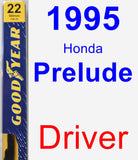 Driver Wiper Blade for 1995 Honda Prelude - Premium