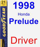Driver Wiper Blade for 1998 Honda Prelude - Premium
