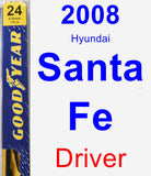 Driver Wiper Blade for 2008 Hyundai Santa Fe - Premium