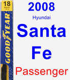 Passenger Wiper Blade for 2008 Hyundai Santa Fe - Premium