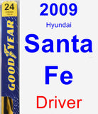 Driver Wiper Blade for 2009 Hyundai Santa Fe - Premium