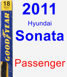 Passenger Wiper Blade for 2011 Hyundai Sonata - Premium