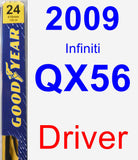 Driver Wiper Blade for 2009 Infiniti QX56 - Premium