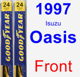 Front Wiper Blade Pack for 1997 Isuzu Oasis - Premium