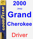 Driver Wiper Blade for 2000 Jeep Grand Cherokee - Premium