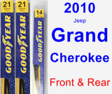 Front & Rear Wiper Blade Pack for 2010 Jeep Grand Cherokee - Premium