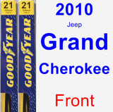 Front Wiper Blade Pack for 2010 Jeep Grand Cherokee - Premium