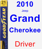 Driver Wiper Blade for 2010 Jeep Grand Cherokee - Premium
